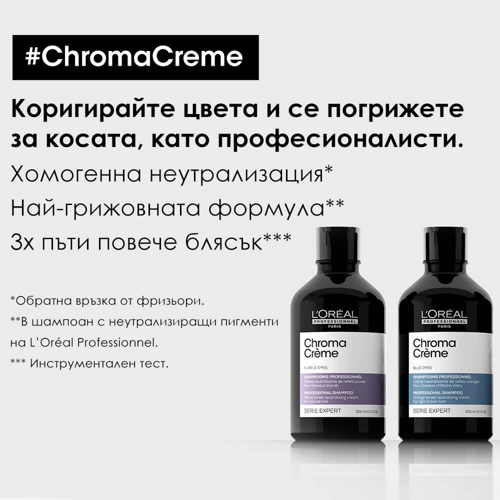 Serie Expert Chroma Crème Purple Shampoo - Неутрализиращ шампоан за руса и платинено руса коса by L’Oréal Professionnel