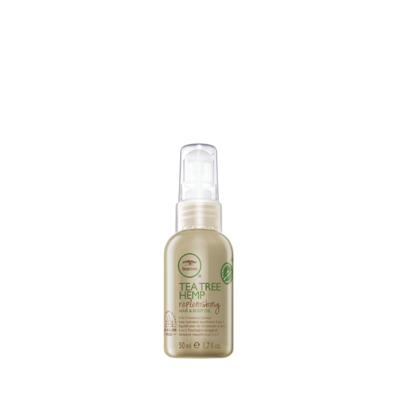 Възстановяващо олио за коса и тяло с коноп Tea Tree Hemp Replenishing Hair & Body Oil